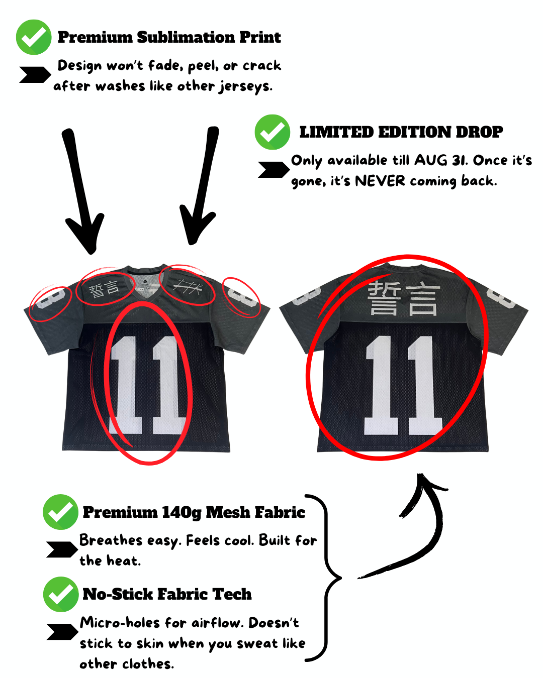 Black/Grey TTK Jersey (Limited Edition)