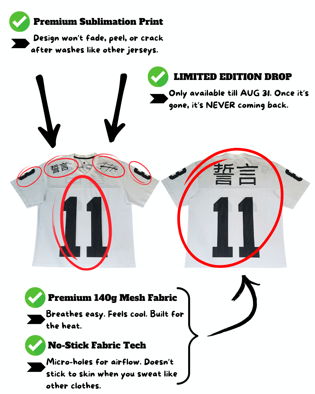 White TTK Jersey (Limited Edition)